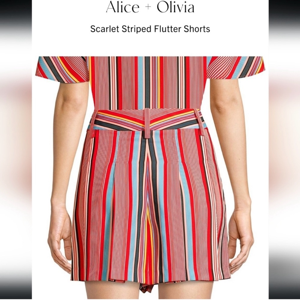 Alice + Olivia Flutter Tie-Front Top and Shorts Set NWOT - Picture 2 of 12